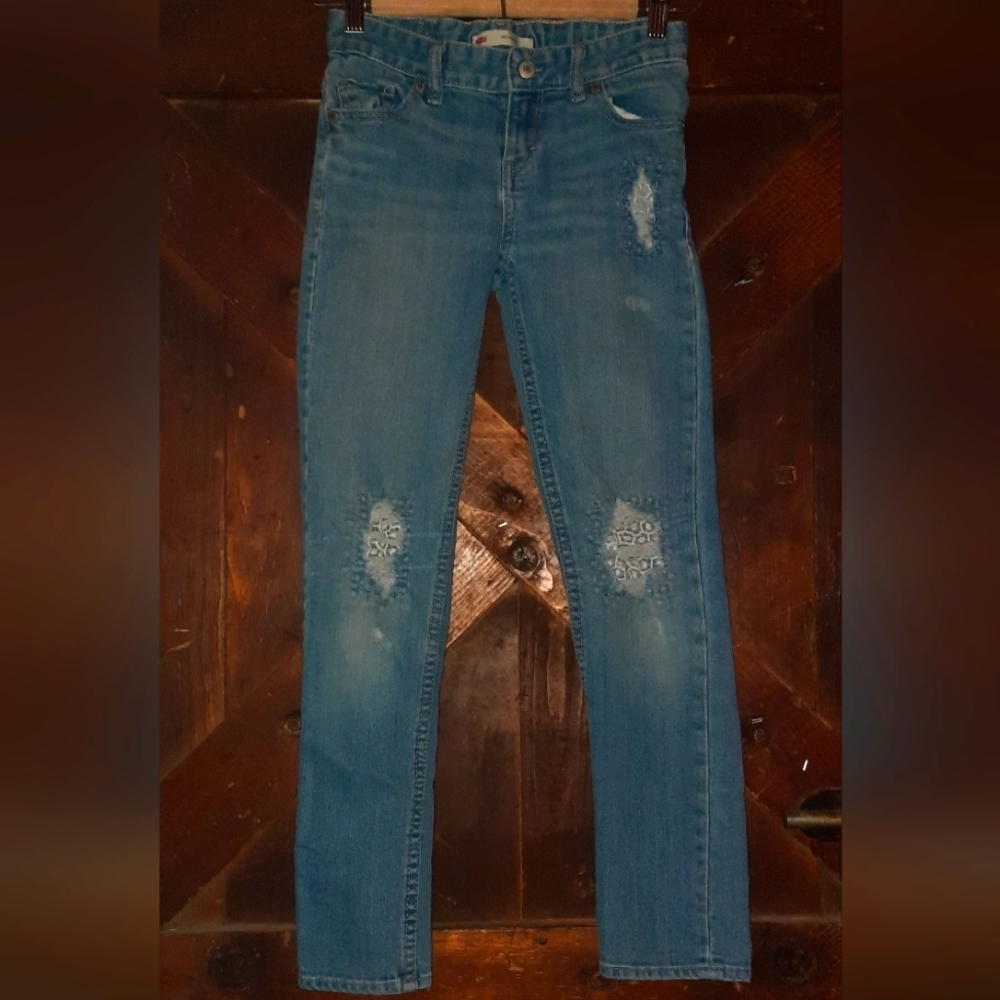 Levi's Distressed Jean's with Lace